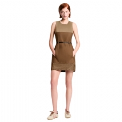 Louis Vuitton Women Bi-Material Belted Dress 1AJHVJ