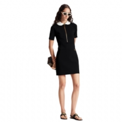 Louis Vuitton Women Technical Jersey Peter Pan Collar Dress 1AF466
